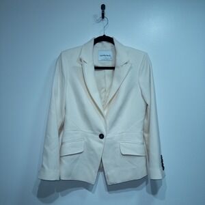 Gentle Herd Ivory Single Button Blazer Size‎ Small